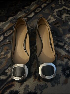 Michael Kors Navy Patent Leather “Pauline” pumps Admiral 6.5M